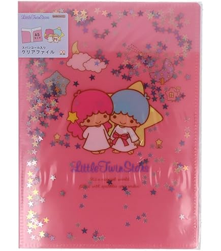 Amazon.co.jp: サンスター文具 リトルツインスターズ クリアファイルA4