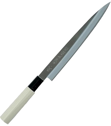 Amazon｜正本総本店 柳刃刺身包丁 24㎝ 刀身:コバルト鋼、柄:水牛角朴