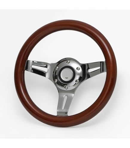 Amazon | 290mm 小径ステアリングホイール ウッド 29パイ 29Φ 旧車