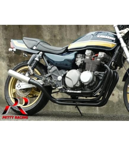 Amazon | PRETTY RACING製 ゼファー400/χ ガニマタ ブレット管 黒