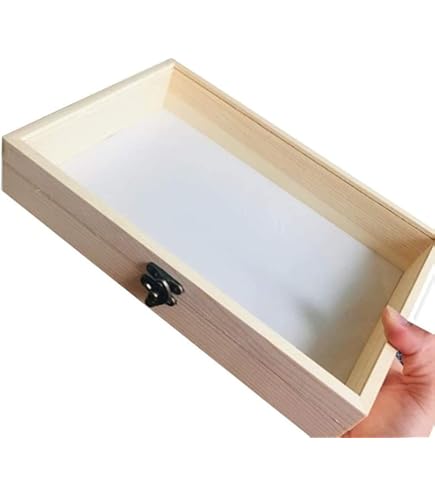 Amazon | 標本箱 標本ケース 木製 標本表示 ディスプレイボックス 透明