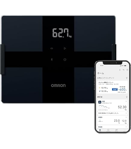 Amazon.co.jp: 体重体組成計 カラダスキャン HBF-228T-SWシャイニー