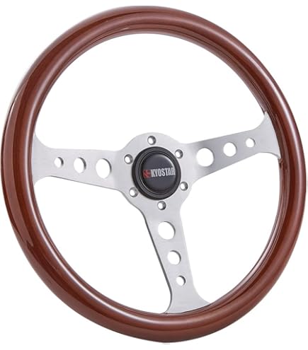 Amazon | Kyostar 新しいクラシックタイプウッドステアリング リアル