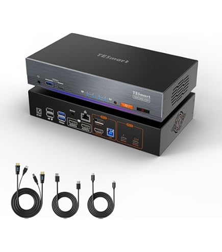 Amazon.co.jp: HDMI KVM スイッチ 4ポート KVMセレクター 4×1 KVM切替