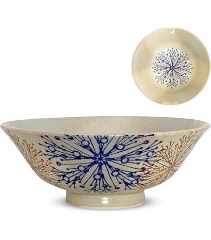 Amazon｜J-kitchens 勲山窯 茶碗 浅い ちゃわん 径14x5.5cm 波佐見焼