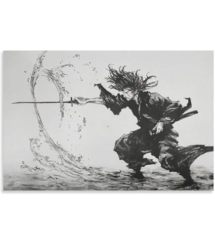 Amazon.co.jp: CZWEN アニメ ポスター 宮本 武蔵 バガボンドアート