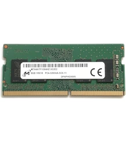 Amazon.co.jp: Micron 8GB SODIMM DDR4 3200 PC4 1Rx8 MTA8ATF1G64HZ