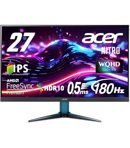Amazon.co.jp: Acer ゲーミングモニター Nitro 27インチ 高速/広色域