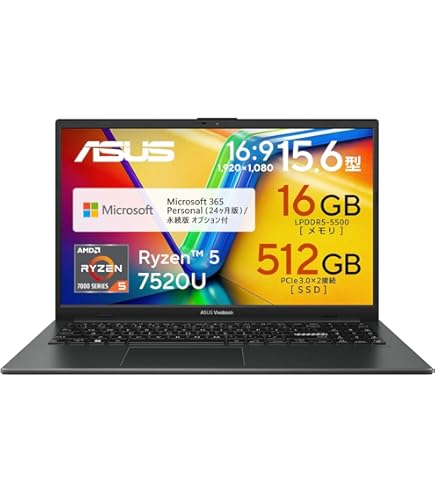 Amazon.co.jp: ASUS オフィス付きノートパソコン VivoBook 14 M413DA