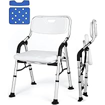 Amazon.co.jp: お風呂椅子 介護用 折りたたみ シャワーチェア 背もたれ