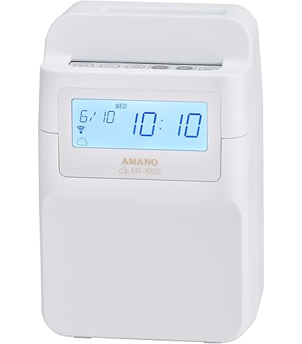 Amazon | アマノ タイムカード タイムレコーダーCRX-200-BU | タイム