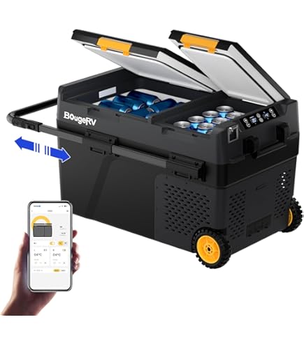 Amazon.co.jp: BougeRV 173Wh 車載冷蔵庫バッテリー ポーダブル