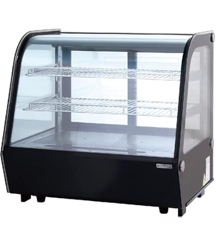 Amazon | Hijiru 卓上冷蔵ショーケース100L/ブラック【HJR-UTK100BK