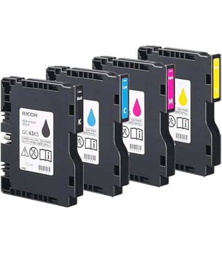 Amazon.co.jp: RICOH 純正 インク SGカートリッジ GC43 4色セット