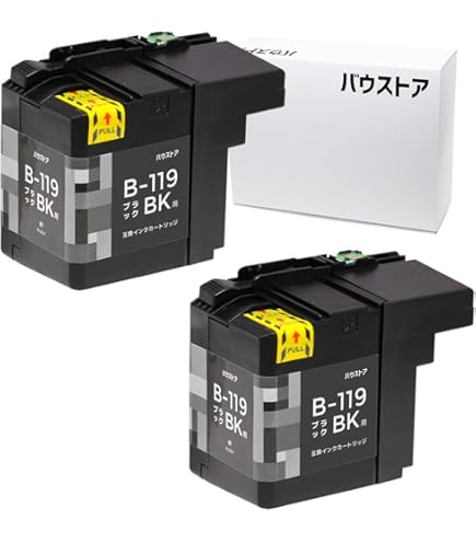 Amazon.co.jp: brother LC119/115 用互換インクカートリッジ 4個 BK