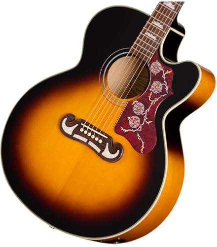 Amazon | Epiphone/J-200EC Studio BK (Black) (EJ-200SCE) エピフォン