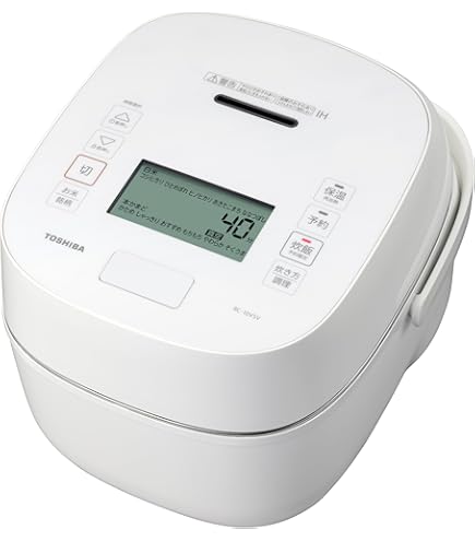 Amazon | TOSHIBA(東芝) 炊飯器 炎匠炊き 5.5合 RC-10HGW(W) グラン