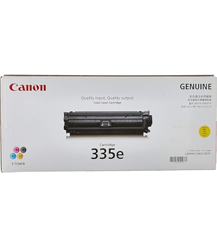 Amazon.co.jp: CANON トナーカートリッジ335e 4色セット 純正品