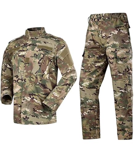 Amazon | 国内 実物中国軍最新型21式荒漠星空迷彩戦闘服上下セット