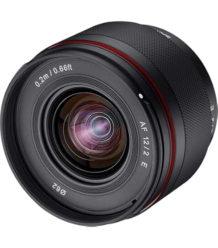 Amazon | SAMYANG 単焦点広角レンズ 12mm F2.0 シルバー ソニー αE用