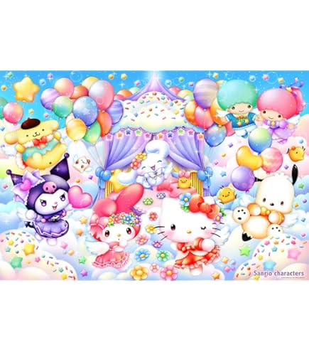 Amazon.co.jp: 1000ピース ジグソーパズル ハローキティ カラフル