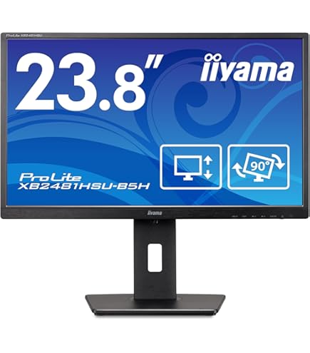 Amazon.co.jp: iiyama モニター ディスプレイ 23.8インチ フルHD AMVA