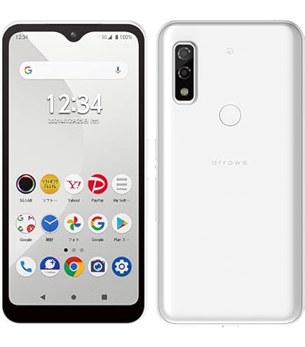 Amazon | SIMフリー arrows We FCG01 ホワイト AU スマートフォン本体