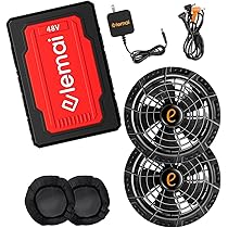 Amazon.co.jp: 【2025モデル48V業界最強】ファンバッテリーセット 2