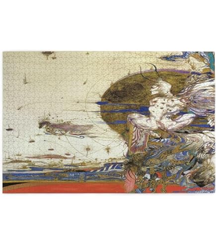 廃盤 未開封 天野喜孝 1000ピース ジグソーパズル 「出会い」 廃盤 未