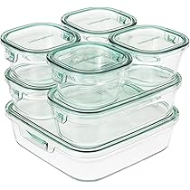 Amazon｜iwaki(イワキ) 耐熱ガラス 保存容器 グリーン 7個セット