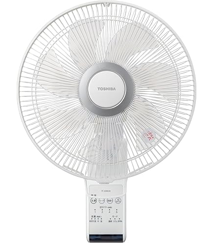 Amazon | 東芝 壁掛け扇風機 TF-30RK27 W リモコン付 7枚羽根 風量4