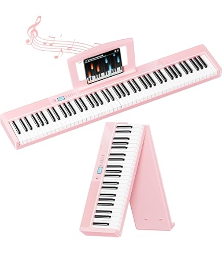 Amazon | 電子キーボード 折りたたみピアノ 61鍵 88鍵 ポータブル