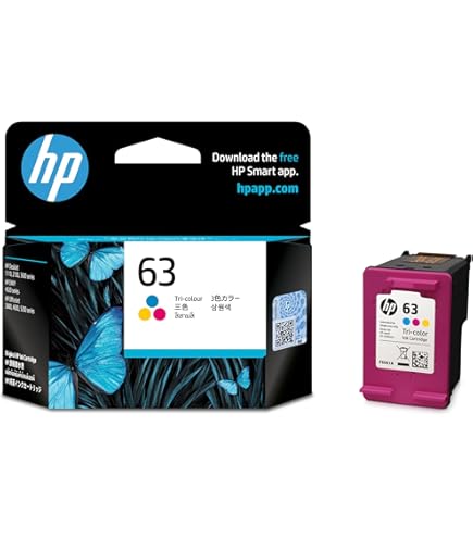 Amazon.co.jp: HP 63XL 純正 インクカートリッジ カラー増量 F6U63AA