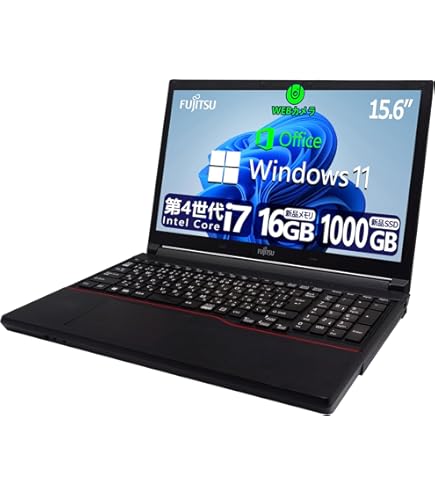 Amazon.co.jp: 【整備済み品】 【CPU:第4世代Core-i7】富士通 ノートPC