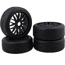 Amazon | Chanmoo 1/8 RC オンロードカータイヤとホイールリム 17mm