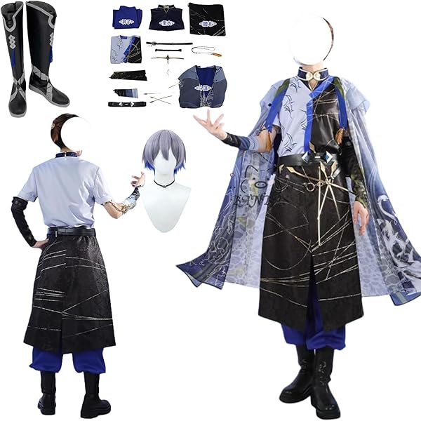 Amazon.co.jp: [DOKITOKI] 小柳ロウ コスプレ 衣装 Vtuber 小物付き