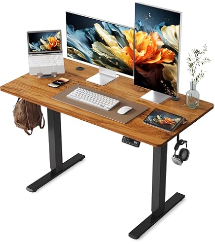 Amazon | BilBil デスク 昇降式 電動昇降式机 100CM×60CM 昇降デスク