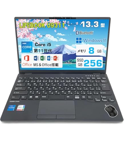 Amazon.co.jp: 富士通 Fujitsu Lifebook U9311/F 第11世代 i5 フルHD