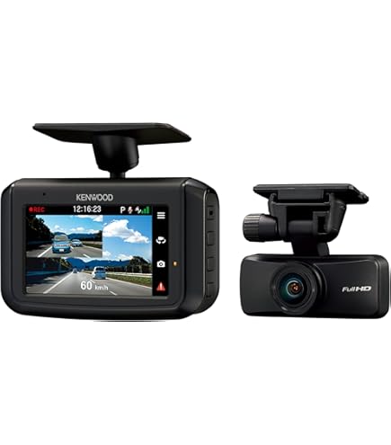 Amazon | ケンウッド ドライブレコーダー DRV-MR775C 前後撮影対応2