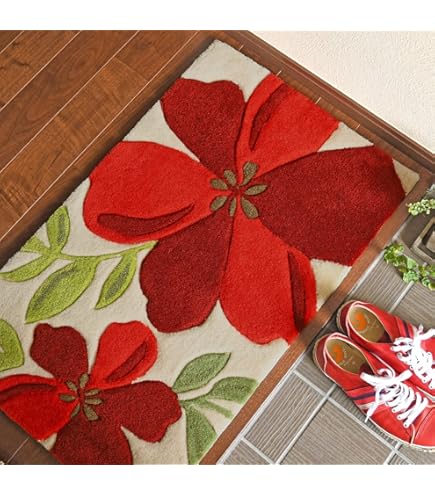 Amazon.co.jp: Flower Floor Matフロアマット 村上隆 お花 kaikaikiki