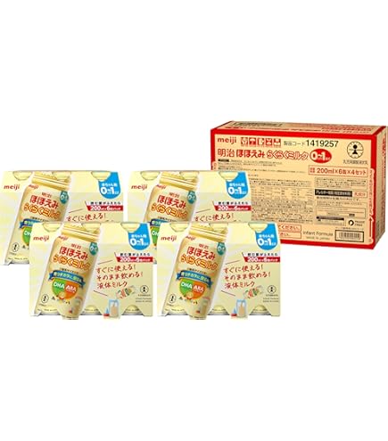 Amazon.co.jp: 【セット買い】明治ほほえみ らくらくミルク200ml常温で