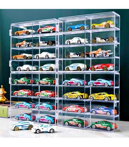 Amazon.co.jp: cxiiuui 1/64 ミニカー ディスプレイ ケース 駐車場 PVC
