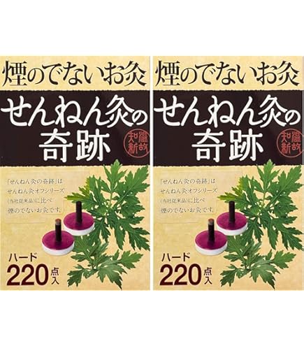 Amazon.co.jp: 煙の少ないお灸 せんねん灸の奇跡 ハード 220点入
