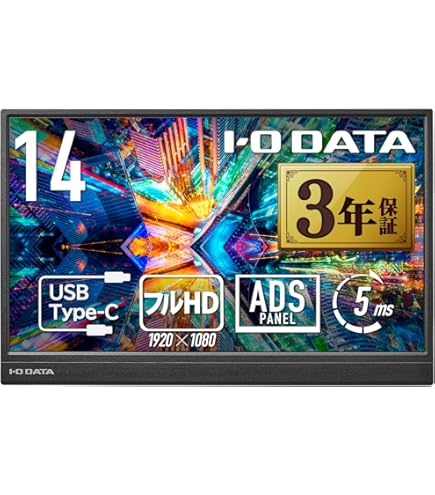 Amazon.co.jp: Lenovo ThinkVision M14d 14インチクラスLCDモニター-16