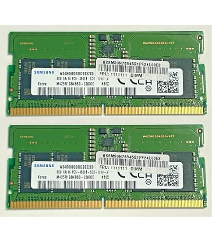 Amazon.co.jp: Samsung 16GB (2x8GB) DDR5 4800MHz PC5-38400 CL40