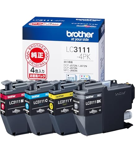 Amazon.co.jp: LC119/115-4PK(4色パック大容量)ブラザー[brother]互換