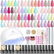 Amazon | PEACECOLOR ジェルネイルキット 全39点 22色ジェルネイル