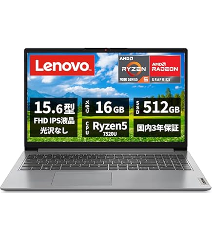 Amazon.co.jp: Lenovo V14 Gen4 Ryzen 5 7430U/メモリ16GB/SSD512GB/14