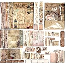 Amazon.co.jp: GUAN コラージュ 素材 フレークシール 90 枚 ステッカー