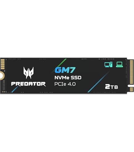 Amazon.com: Predator M.2 SSD 2TB GM7000 with DRAM cache NVMe 1.4